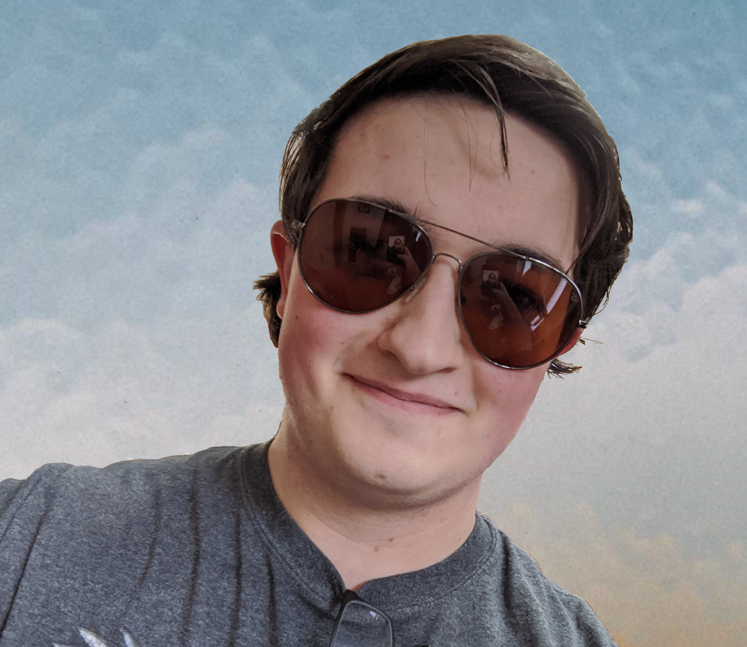 Photo of Ben wearing Aviators 2021